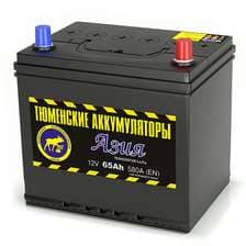 АКБ-6СТ-65 (580А) о/п ASIA Тюмень  230х172х220 ( rio, solaris) (обслуж)